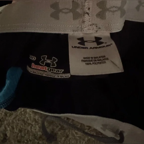Teal and Blue Under Armour Basketball Shorts - Picture 3 of 4